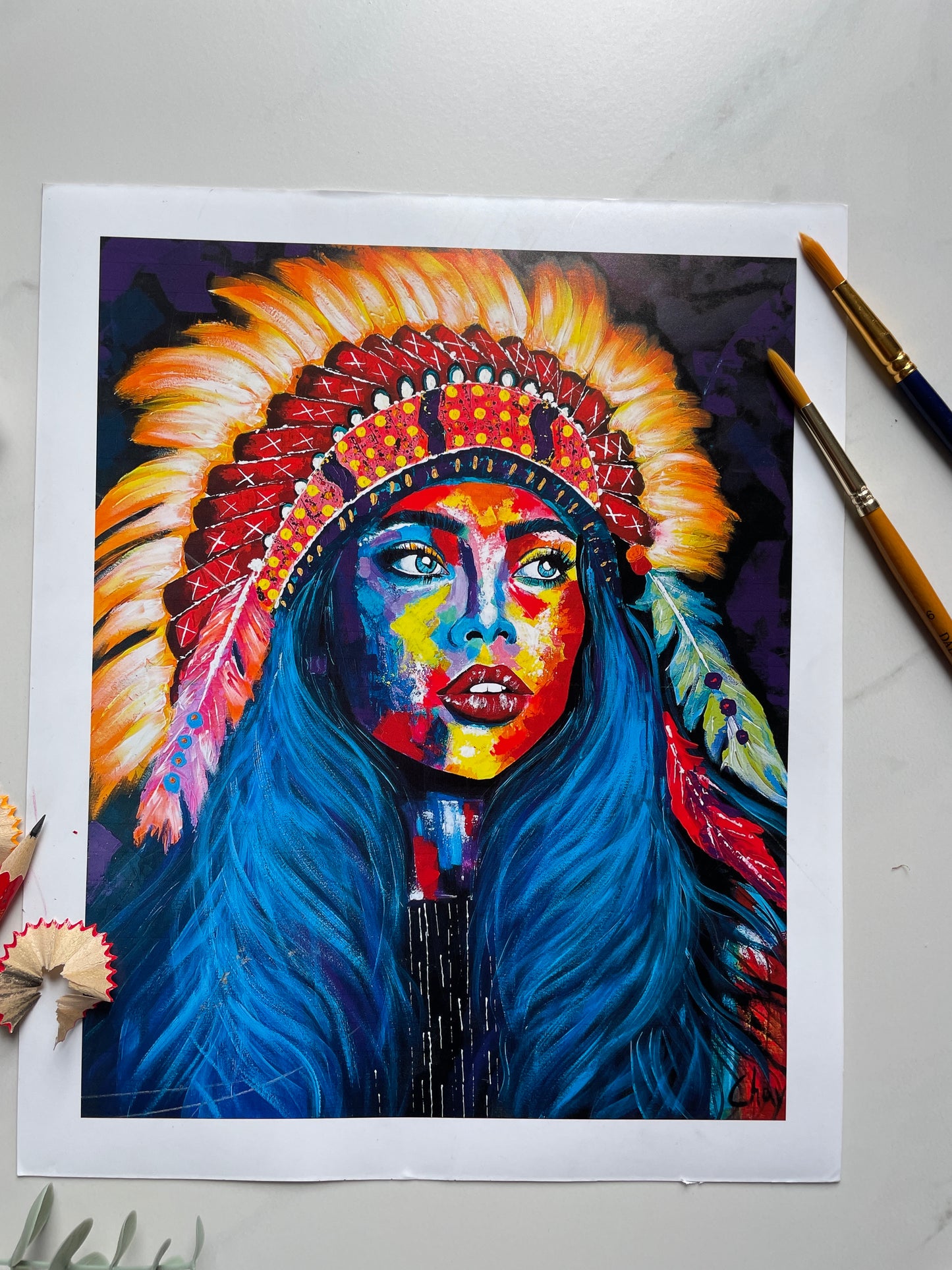 "Native Girl" Fine Art Print