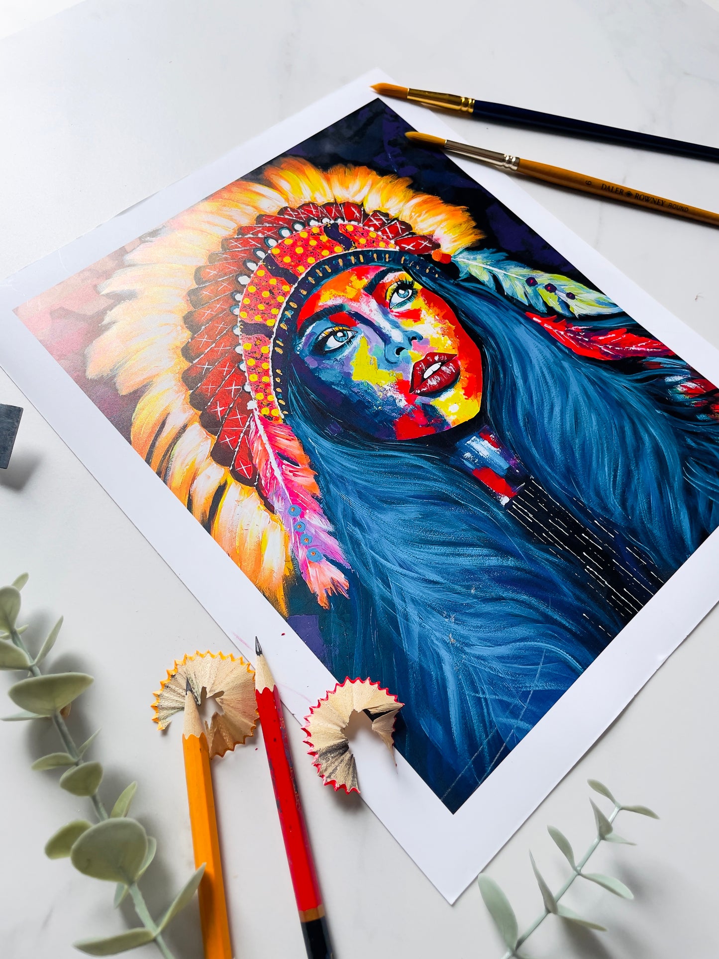 "Native Girl" Fine Art Print