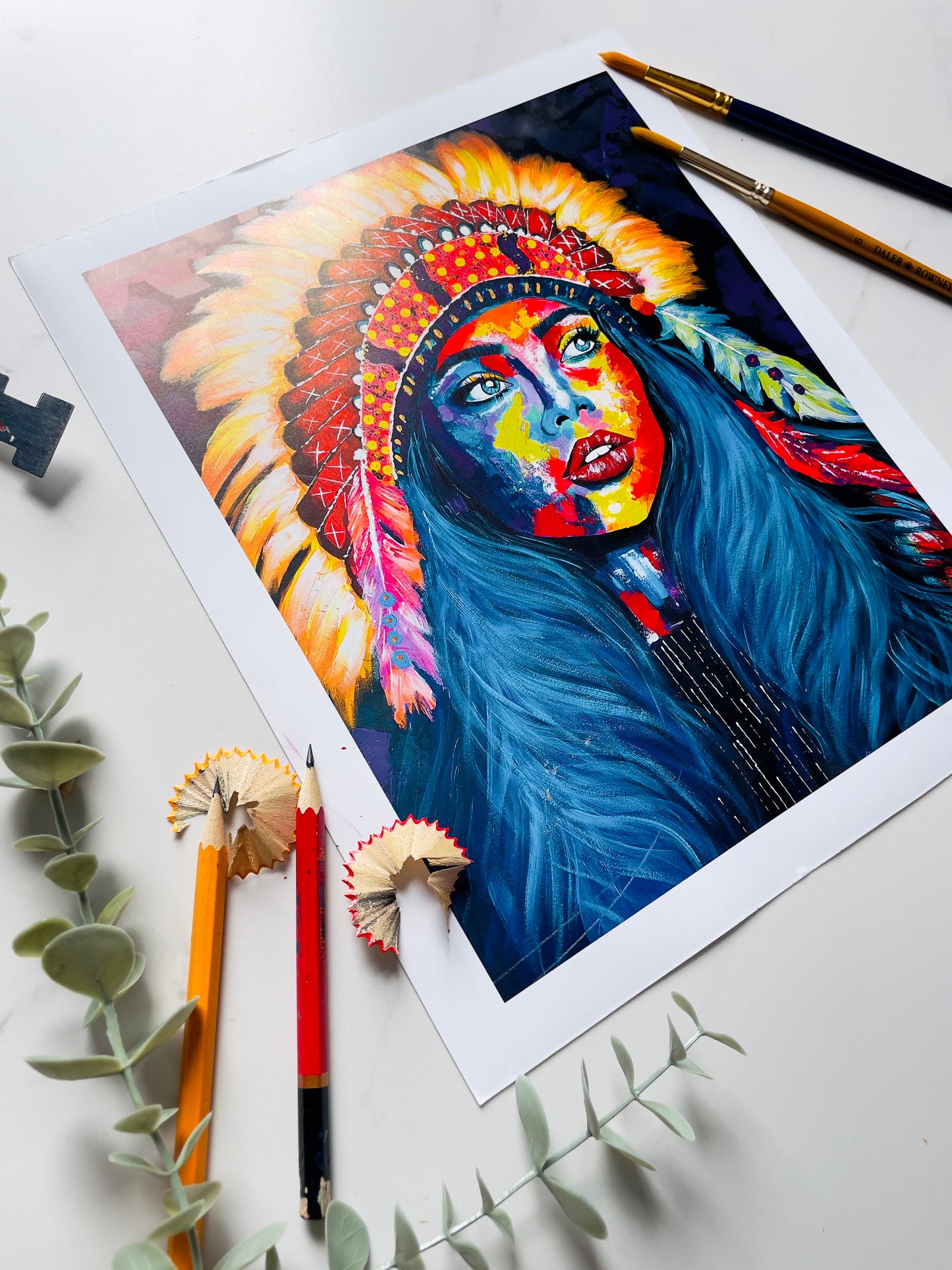 "Native Girl" Fine Art Print