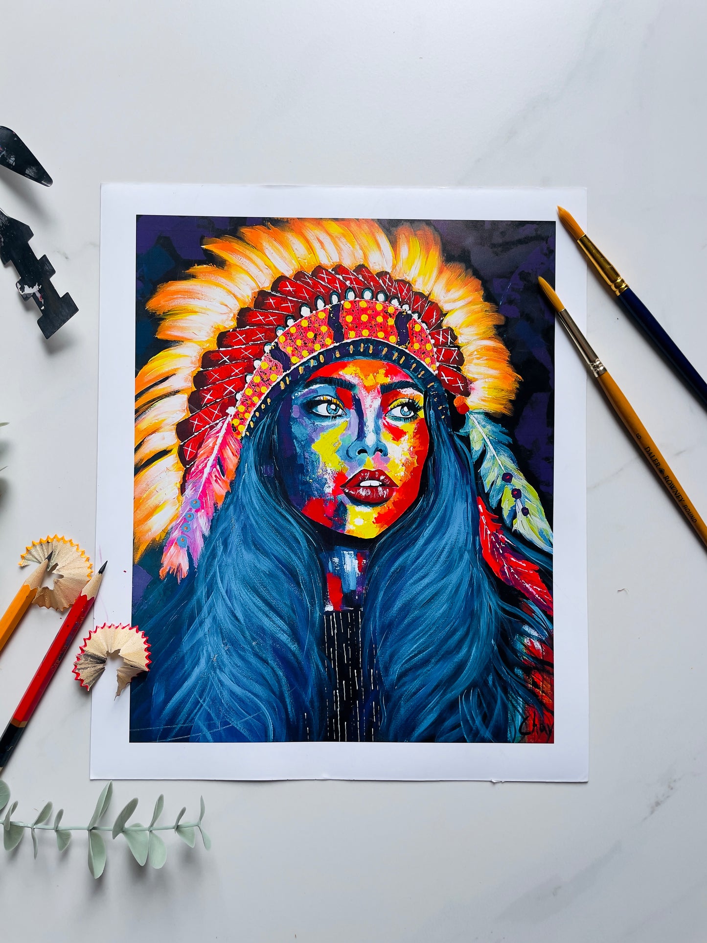 "Native Girl" Fine Art Print